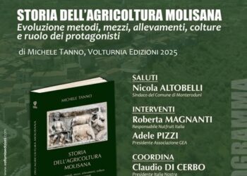 A MONTERODUNI LA PRESENTAZIONE DEL LIBRO “STORIA DELL’AGRICOLTURA MOLISANA”