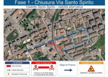 LAVORI AL PONTE, VIA SANTO SPIRITO CHIUSA AL TRAFFICO DAL 5 AL 7 AGOSTO