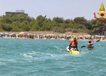 SURFISTI IN DIFFICOLTÀ PER IL MARE MOSSO: SOCCORSI DAI VIGILI DEL FUOCO