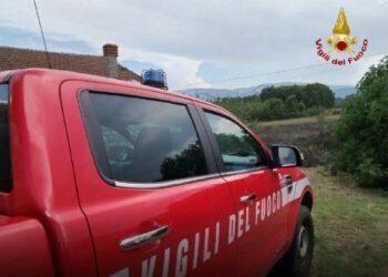 FIAMME A RIDOSSO DI UNA CASA: PROVVIDENZIALE L’INTERVENTO DEI VIGILI DEL FUOCO