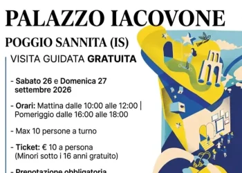 POGGIO SANNITA, PALAZZO IACOVONE APRE PER LE GIORNATE EUROPEE DEL PATRIMONIO