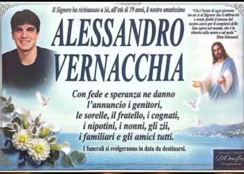 GUGLIONESI IN LUTTO PER ALESSANDRO VERNACCHIA, AMICI IN PREGHIERA PER IL 19ENNE